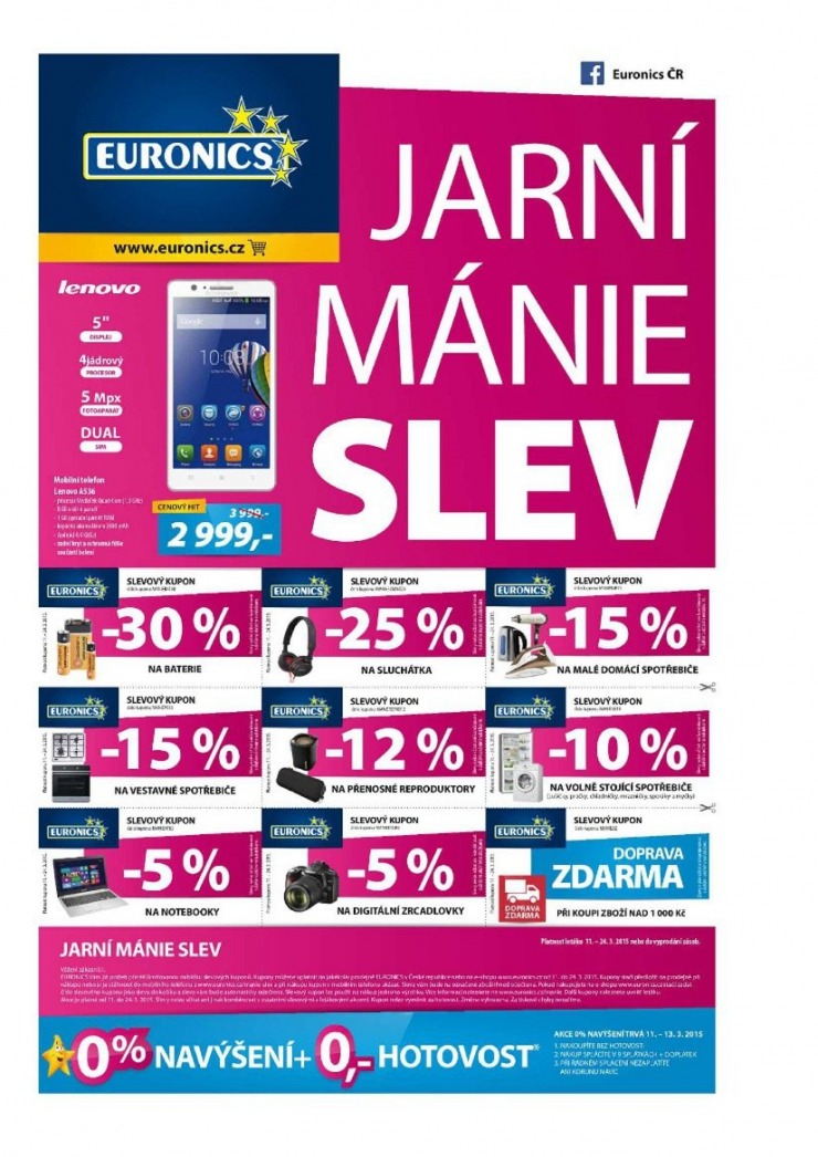 leták Euronics Aktuální leták od 11.3.2015 strana 1 leták Euronics Aktuální leták od 11.3.2015 strana 1