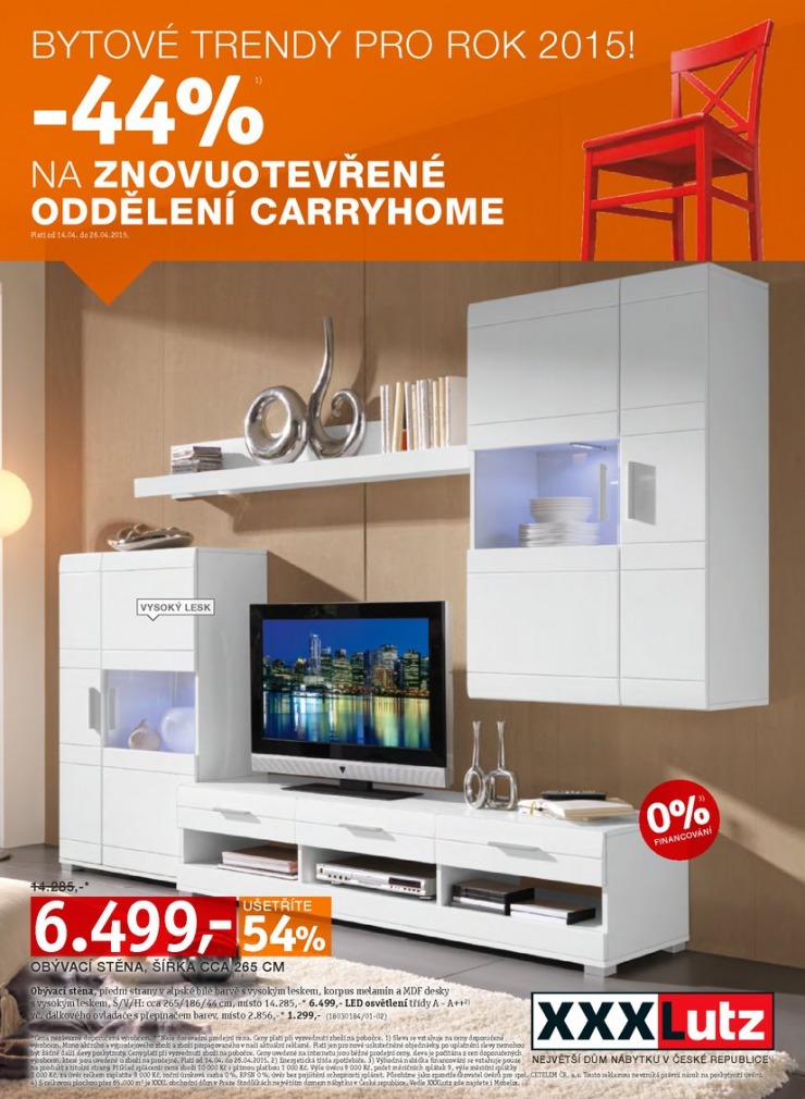leták XXXLutz Aktuální prospekt od 14.4.2015 strana 1 leták XXXLutz Aktuální prospekt od 14.4.2015 strana 1
