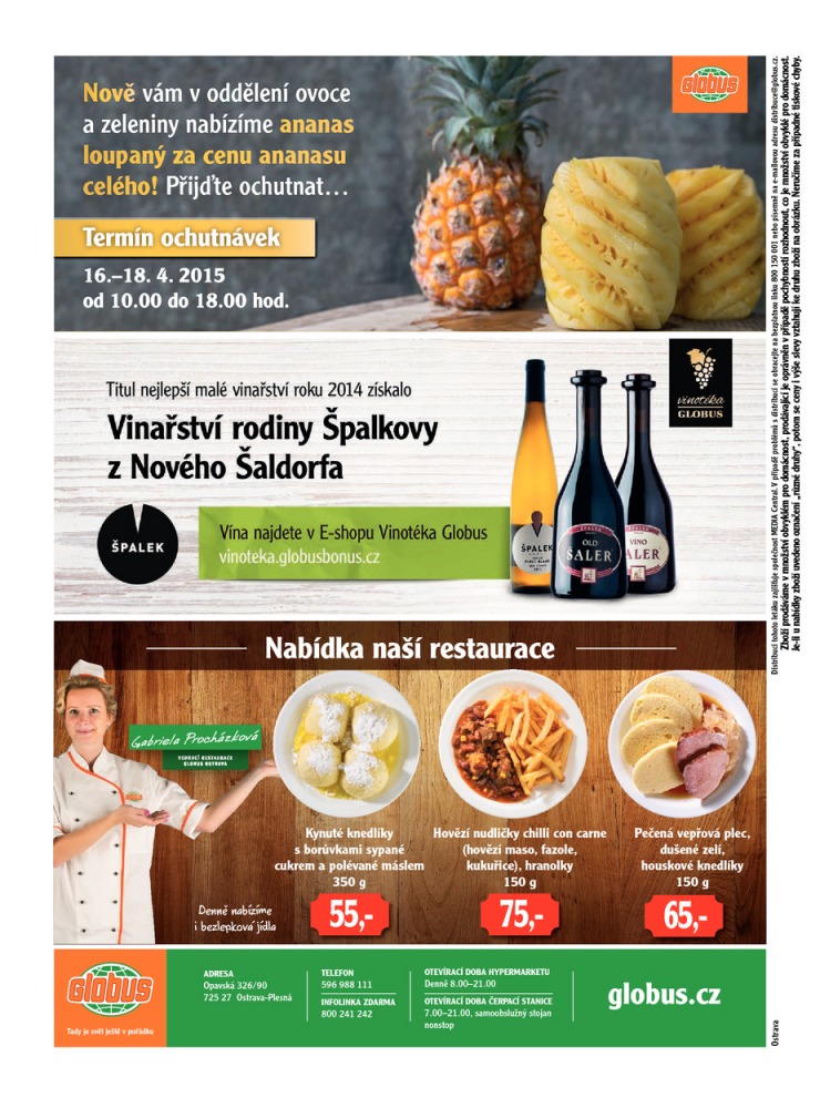leták Globus Naše noviny od 16.4.2015 strana 1 leták Globus Naše noviny od 16.4.2015 strana 1