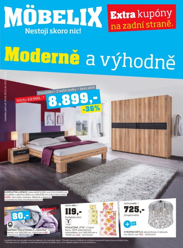 leták Mobelix Aktuální prospekt od 20.4.2015 strana 1 leták Mobelix Aktuální prospekt od 20.4.2015 strana 1