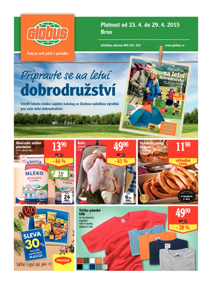 leták Globus Naše noviny od 23.4.2015 strana 1 leták Globus Naše noviny od 23.4.2015 strana 1