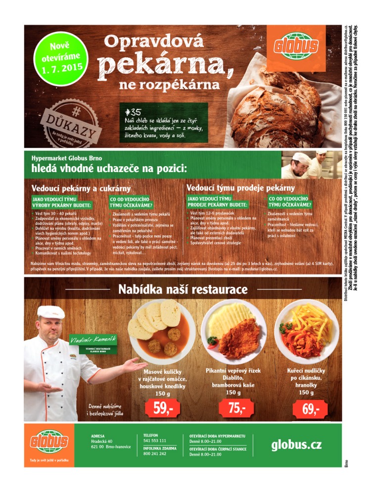 leták Globus Naše noviny od 23.4.2015 strana 1 leták Globus Naše noviny od 23.4.2015 strana 1