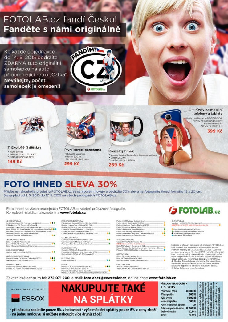 leták Fotolab Akční leták od 1.5.2015 strana 1 leták Fotolab Akční leták od 1.5.2015 strana 1
