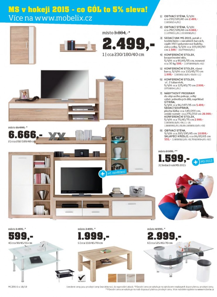 leták Mobelix Aktuální prospekt od 4.5.2015 strana 1 leták Mobelix Aktuální prospekt od 4.5.2015 strana 1