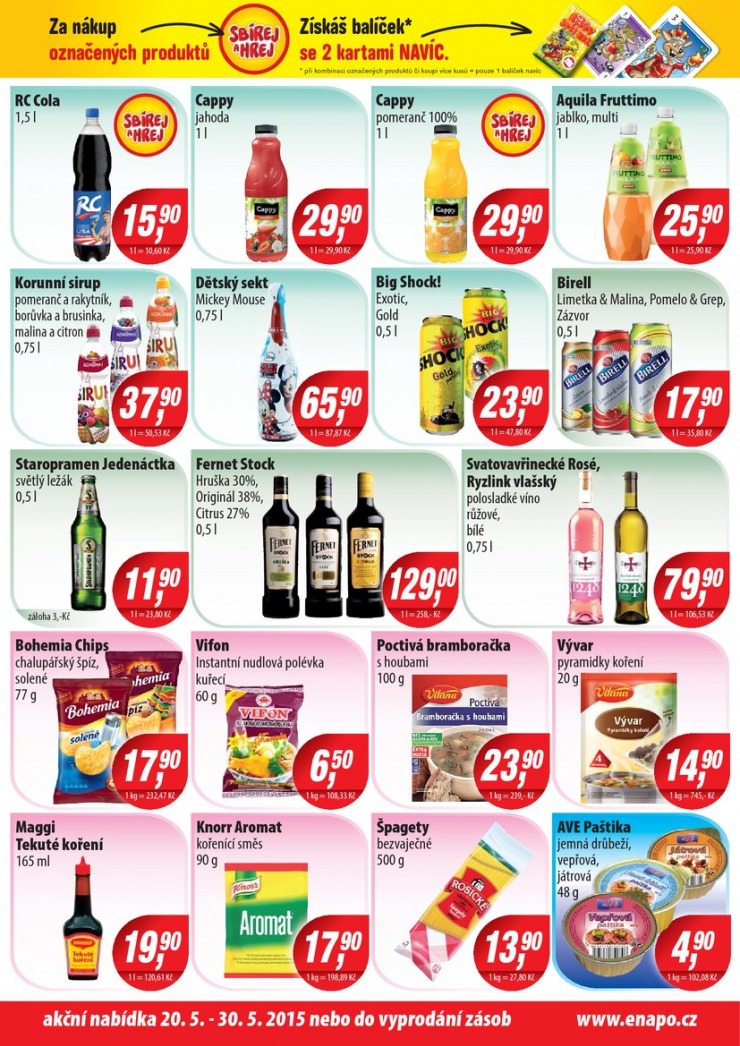 leták Enapo Akční leták od 20.5.2015 strana 1 leták Enapo Akční leták od 20.5.2015 strana 1