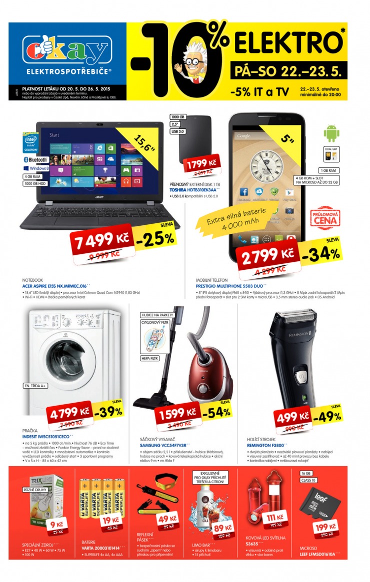 leták Okay Aktuální leták od 20.5.2015 strana 1 leták Okay Aktuální leták od 20.5.2015 strana 1