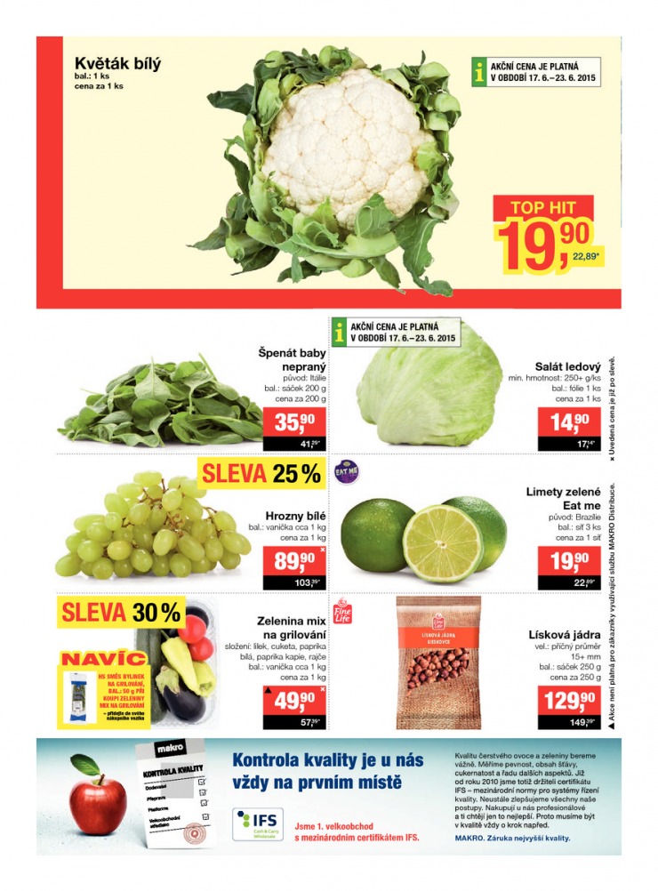 leták Makro Potraviny od 17. 6. 2015 strana 1 leták Makro Potraviny od 17. 6. 2015 strana 1
