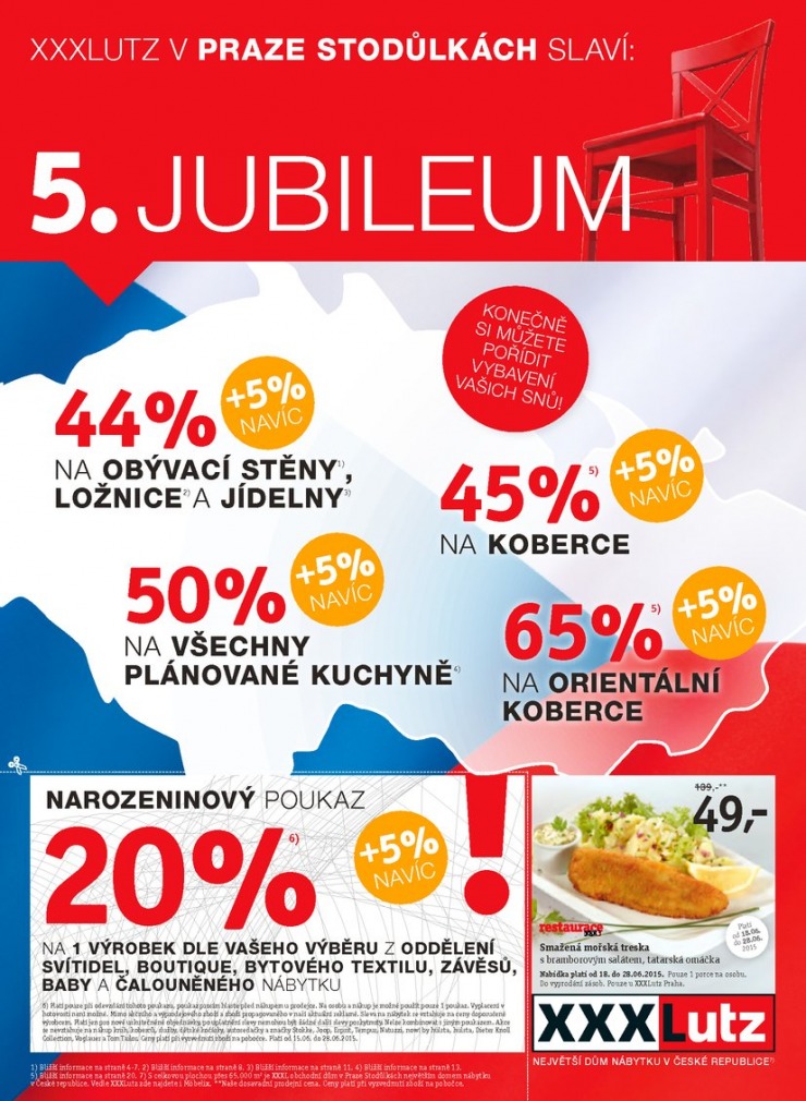 leták XXXLutz Jubileum od 15. 6. 2015 strana 1 leták XXXLutz Jubileum od 15. 6. 2015 strana 1