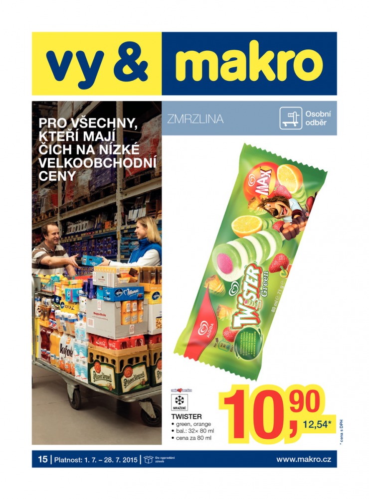 leták Makro Zmrzlina od 1.7.2015 strana 1 leták Makro Zmrzlina od 1.7.2015 strana 1
