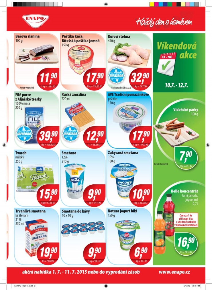 leták Enapo Akční leták od 1.7.2015 strana 1 leták Enapo Akční leták od 1.7.2015 strana 1