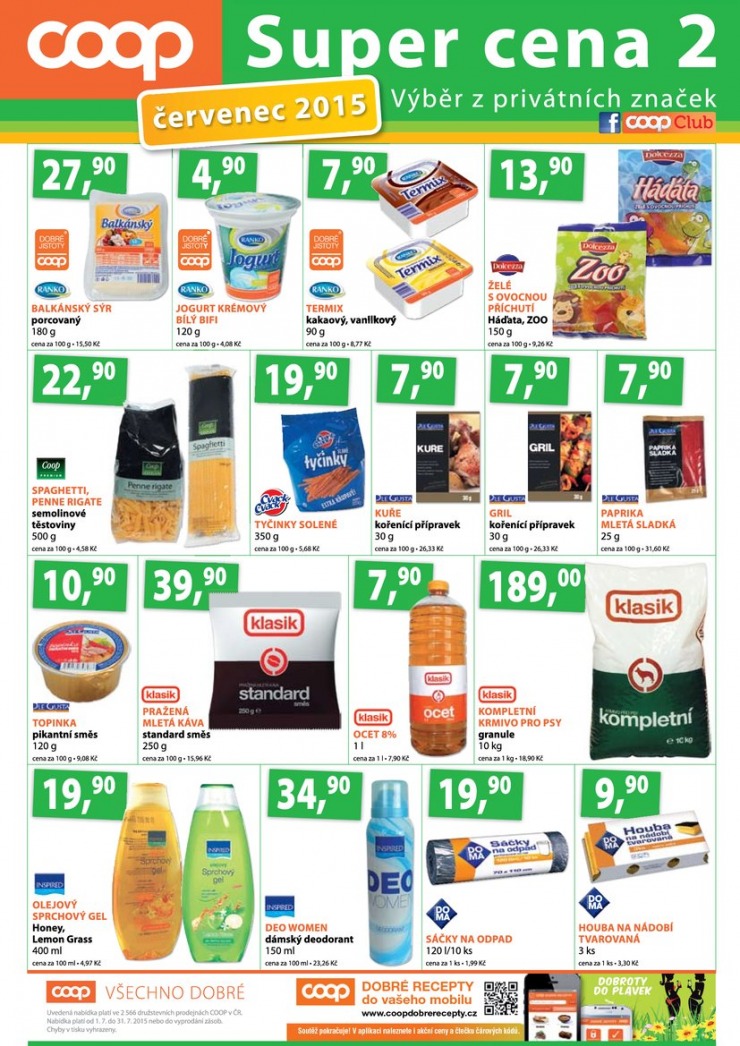 leták COOP Terno od 1.7.2015 strana 1 leták COOP Terno od 1.7.2015 strana 1