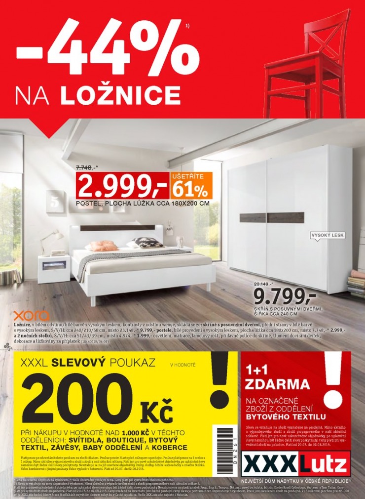 leták XXXLutz Aktuální prospekt od 20.7.2015 strana 1 leták XXXLutz Aktuální prospekt od 20.7.2015 strana 1