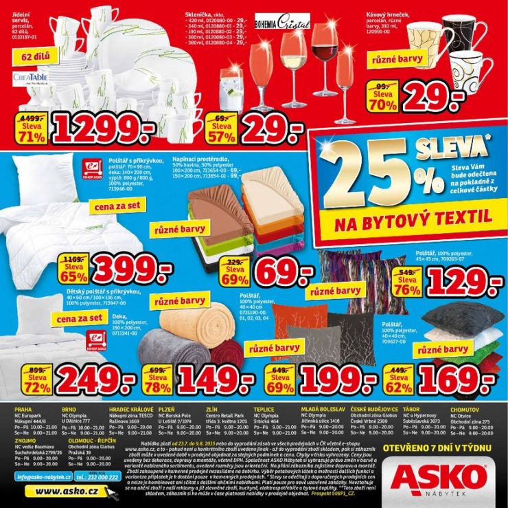 leták Asko nábytek katalog od 23.7.2015 strana 1 leták Asko nábytek katalog od 23.7.2015 strana 1