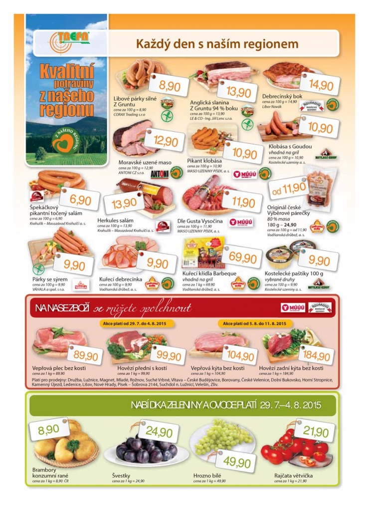 leták COOP Trefa od 29.7.2015 strana 1 leták COOP Trefa od 29.7.2015 strana 1