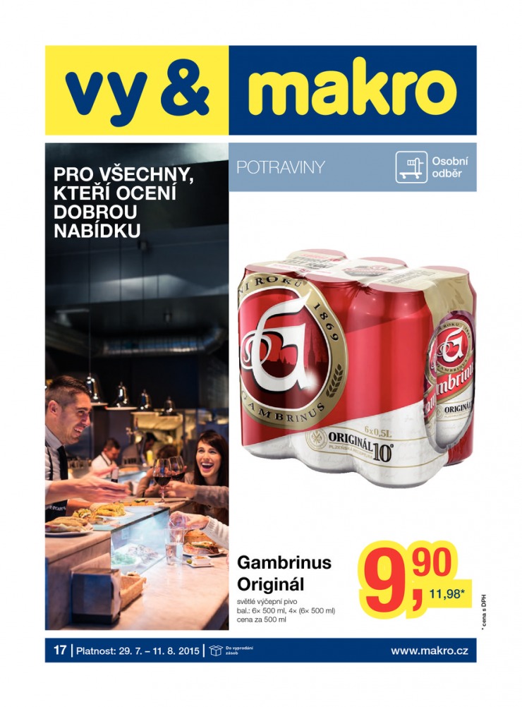 leták Makro Potraviny od 29.7.2015 strana 1 leták Makro Potraviny od 29.7.2015 strana 1