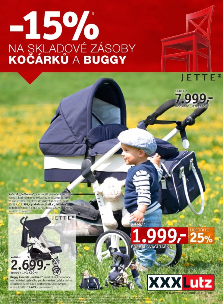 leták XXXLutz Kočárky od 3.8.2015 strana 1 leták XXXLutz Kočárky od 3.8.2015 strana 1