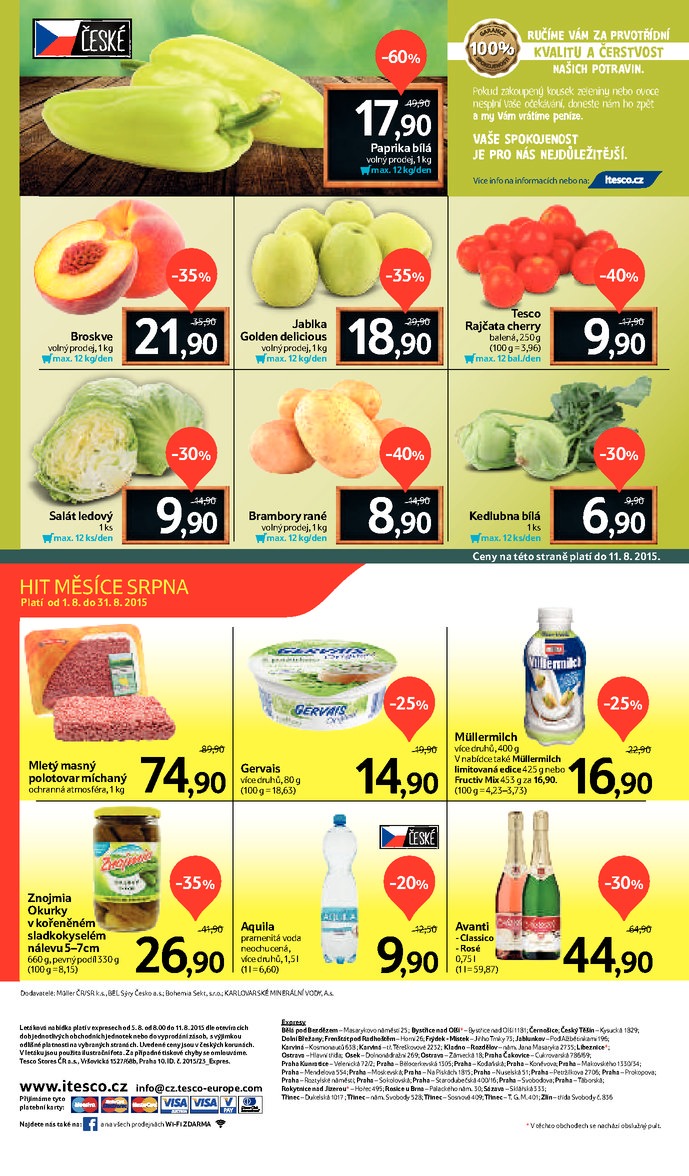 leták Tesco Expres obchody od 5.8.2015 strana 1 leták Tesco Expres obchody od 5.8.2015 strana 1