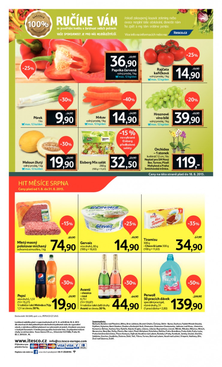 leták Tesco supermarkety od 12.08.2015 strana 1 leták Tesco supermarkety od 12.08.2015 strana 1