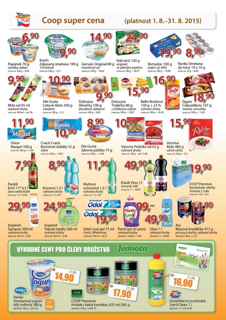 leták COOP Trefa od 12.08.2015 strana 1 leták COOP Trefa od 12.08.2015 strana 1